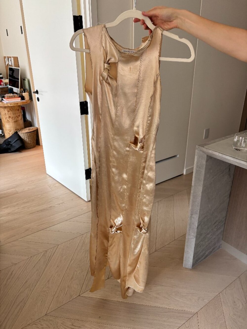 Rejina Pyo Gold Maxi Dress
